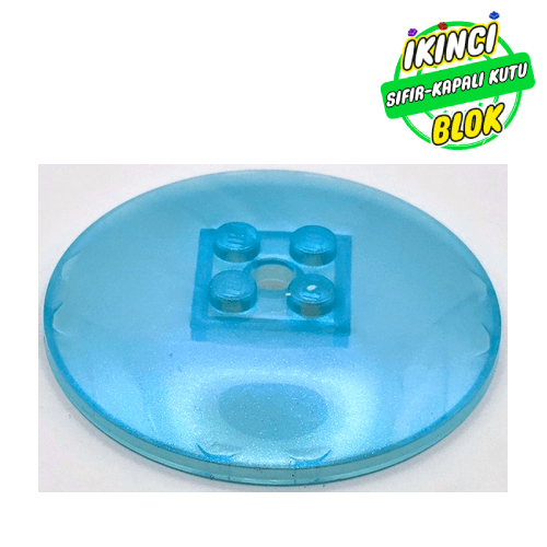 LEGO® 6 x 6 Ters Çanak Mat Şeffaf Açık Mavi Sıfır