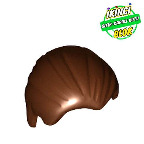 LEGO® Hair Combed Back Kırmızımsı Kahverengi Sıfır