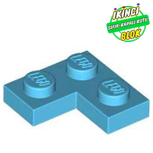 LEGO® Plate 2 x 2 Corner Orta Azur Sıfır