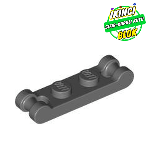 LEGO® 1 x 2 Çift Çubuk Bağlantılı Modifiye Plaka Koyu Mavimsi Gri Sıfır