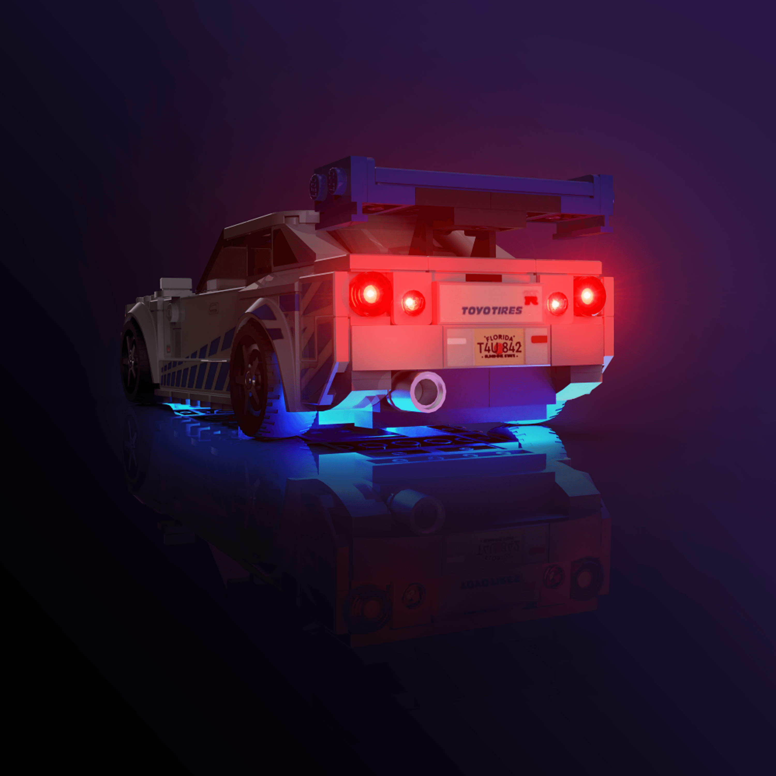 LEGO® 76917 Speed Champions 2 Fast 2 Furious Nissan Skyline GT-R (R34) Işık Kiti