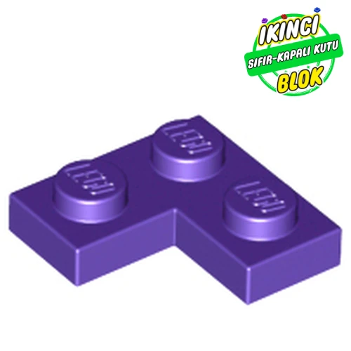 LEGO® Plate 2 x 2 Corner Koyu Mor Sıfır