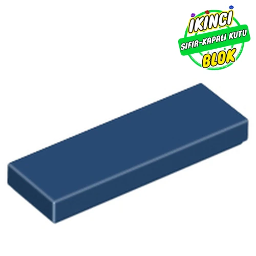 LEGO® Tile 1 x 3 Koyu Mavi Sıfır