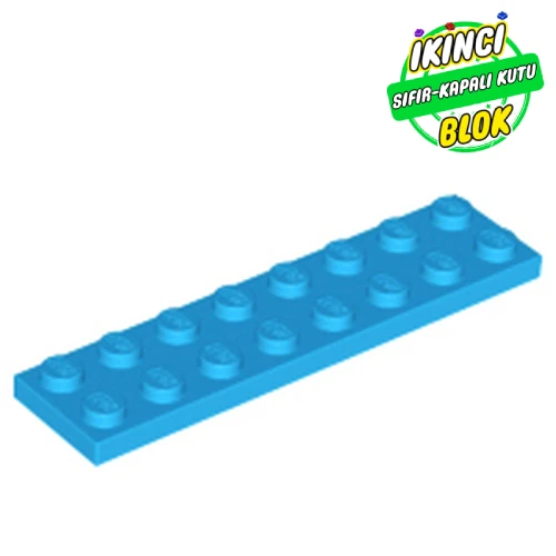 LEGO® Plate 2 x 8 Koyu Azur Sıfır