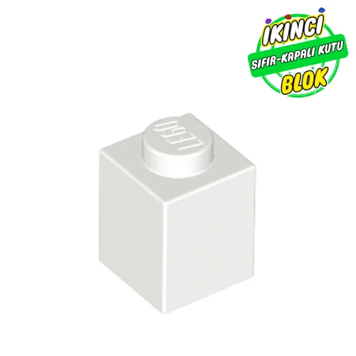 LEGO® Brick 1 x 1 Beyaz Sıfır