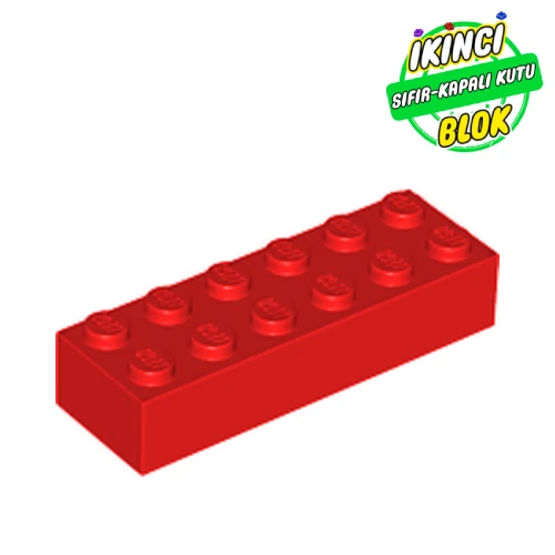 LEGO® Brick 2 x 6 Kırmızı Sıfır