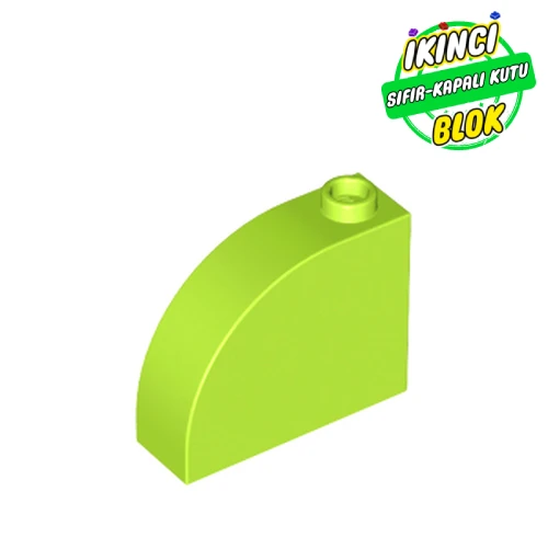 LEGO® Brick Curved 1 x 3 x 2 Limon Yeşili Sıfır