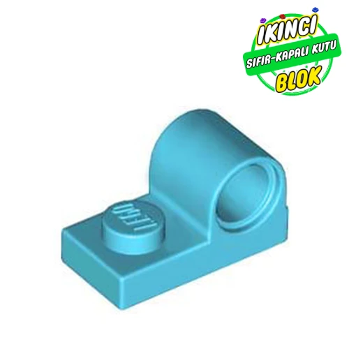 LEGO® Plate Special 1 x 2 with Pin Hole on Top Orta Azur Sıfır