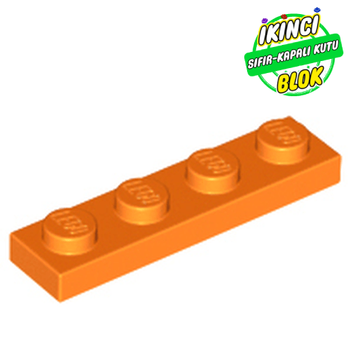 LEGO® 1 x 4 Plaka Turuncu Sıfır