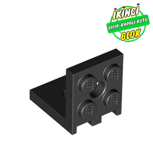 LEGO® Bracket 2 x 2 - 2 x 2 Siyah Sıfır