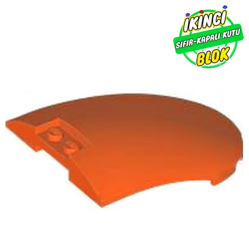 LEGO® Windscreen 6 x 8 Curved Kırmızımsı Turuncu Sıfır