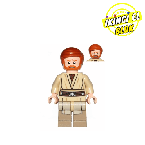LEGO® Minifigür Obi-Wan Kenobi, Dark Tan Printed Legs İkinci El
