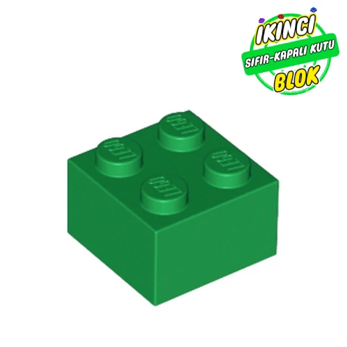 LEGO® 2 x 2 Tuğla Yeşil Sıfır
