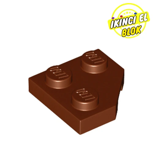 LEGO® 2 x 2 Kesik Kenarlı Plaka Kızıl Kahverengi Sıfır