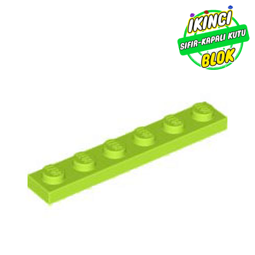 LEGO® 1 x 6 Plaka Limon Yeşili Sıfır