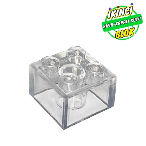 LEGO® Brick 2 x 2 Şeffaf Sıfır