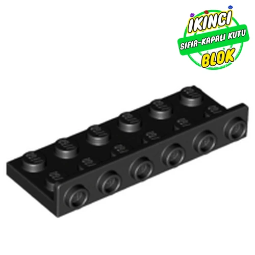 LEGO® Bracket 2 x 6 - 1 x 6 Inverted Siyah Sıfır