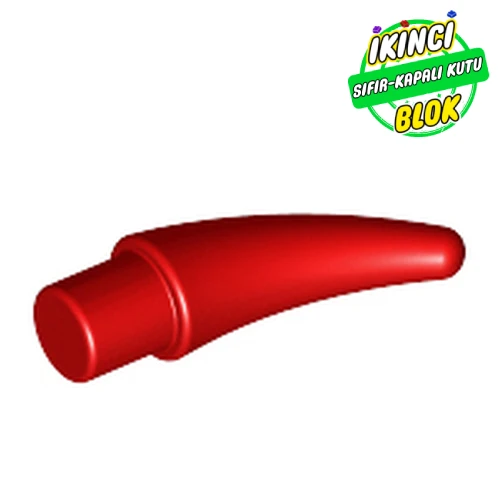 LEGO® Animal Body Part, Barb / Claw / Tooth / Talon / Horn, Small Kırmızı Sıfır