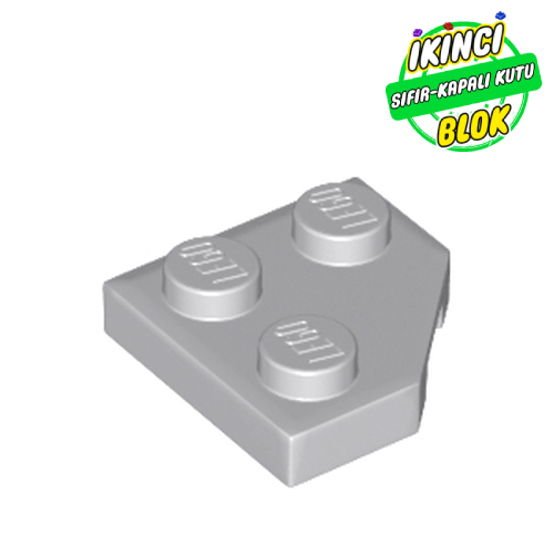 LEGO® 2 x 2 Kesik Kenarlı Plaka Açık Mavimsi Gri Sıfır