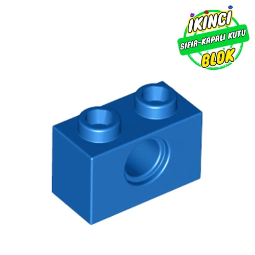 LEGO® 1 x 2 Pim girişli Tuğla Mavi Sıfır