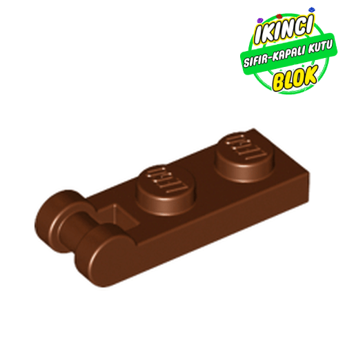 LEGO® 1 x 2 Bar Bağlantılı Modifiye Plaka Kızıl Kahverengi Sıfır