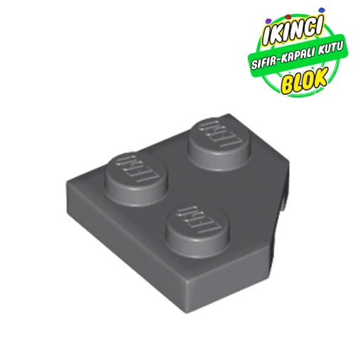 LEGO® 2 x 2 Kesik Kenarlı Plaka Koyu Mavimsi Gri Sıfır