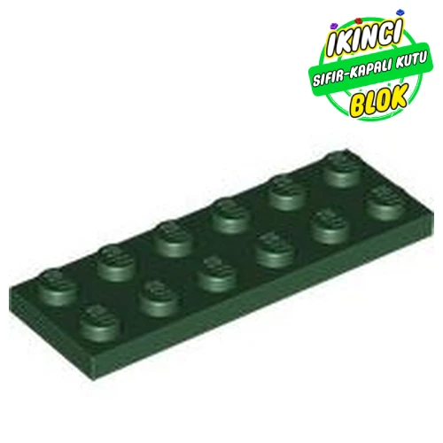 LEGO® Plate 2 x 6 Koyu Yeşil Sıfır