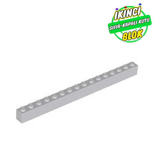 LEGO® 1 x 16 Tuğla Açık Mavimsi Gri Sıfır