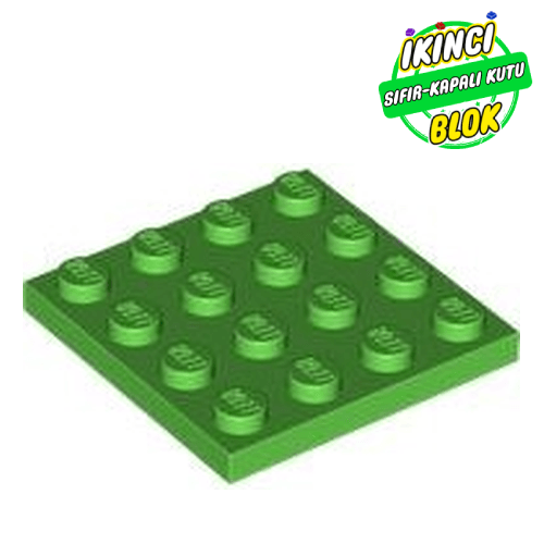 LEGO® 4 x 4 Plaka Parlak yeşil Sıfır