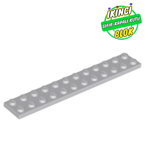 LEGO® Plate 2 x 12 Açık Mavimsi Gri Sıfır