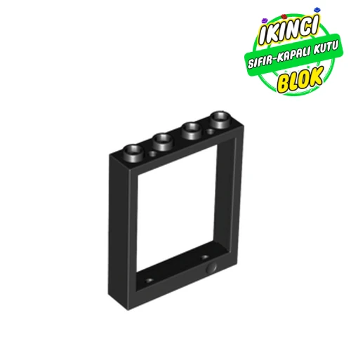 LEGO® Door Frame 1 x 4 x 4, no Holes Siyah Sıfır