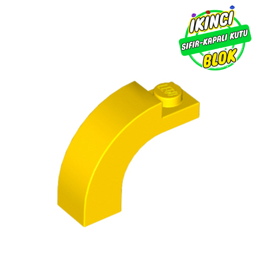 LEGO® 1 x 3 x 2 Kavisli Kiriş Sarı Sıfır