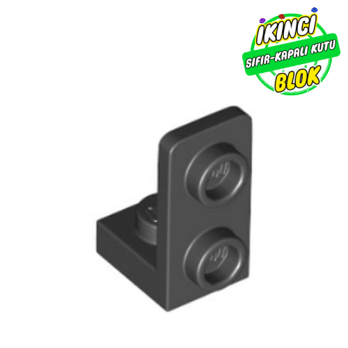 LEGO® 1 x 1 ve 1 x 2 Ters Braket Siyah Sıfır