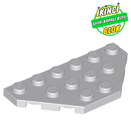 LEGO® Wedge Plate 3 x 6 Cut Corners Açık Mavimsi Gri Sıfır