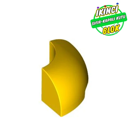 LEGO® Brick Round Corner 2 x 2 x 1 Sarı Sıfır