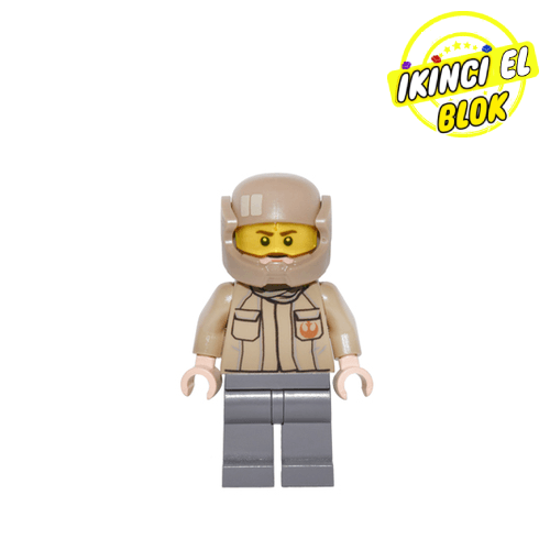 LEGO® Minifigür Resistance Soldier, Dark Tan Helmet, Dark Tan Shirt with Two Pockets and Resistance Insignia İkinci El