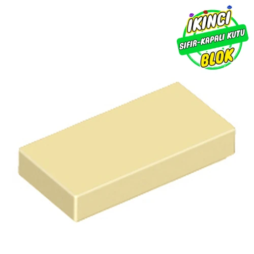 LEGO® Tile 1 x 2 with Groove Bej Sıfır