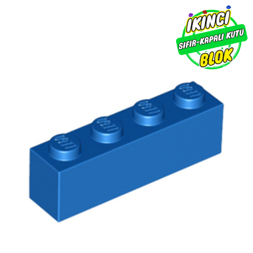 LEGO® 1 x 4 Tuğla Mavi Sıfır