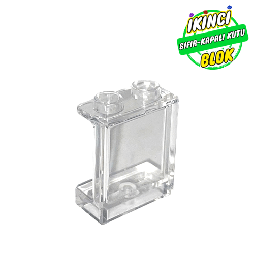 LEGO® 1 x 2 x 2 Yan destekli Panel Şeffaf Sıfır