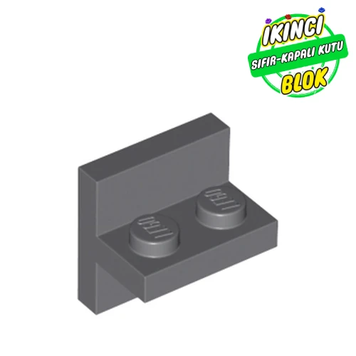 LEGO® Bracket 2 x 2 with 1 x 2 Vertical Studs Koyu Mavimsi Gri Sıfır