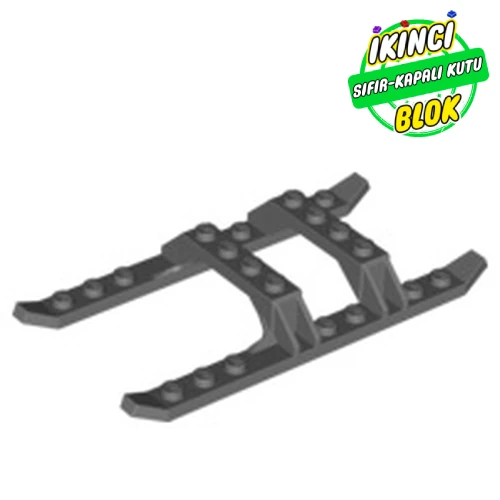 LEGO® Helicopter Skid Rails 12 x 6 Koyu Mavimsi Gri Sıfır