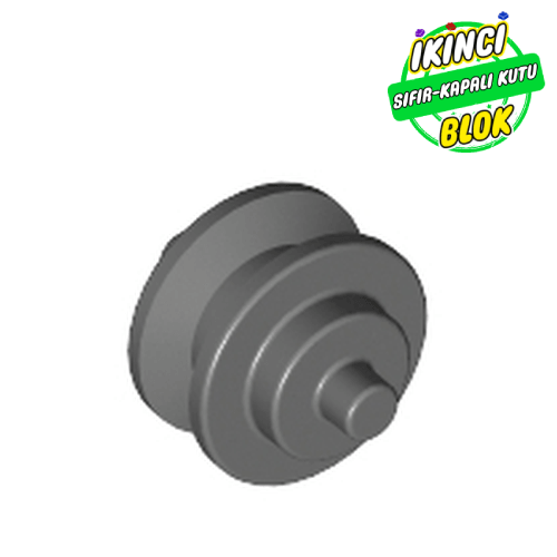 LEGO® Kısa Mil Uçlu Makara Tekerlek Koyu Mavimsi Gri Sıfır