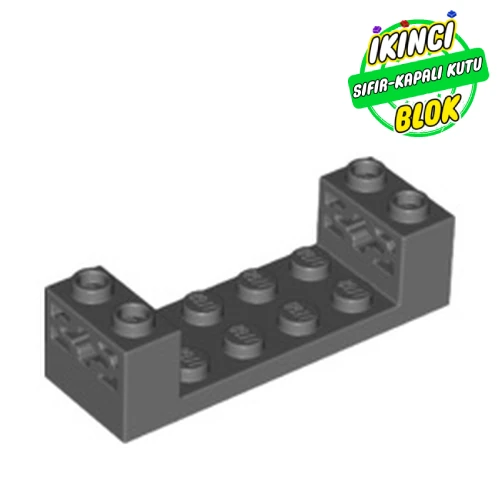 LEGO® Brick Special 2 x 6 x 1 1/3 with Axle Holes and 2 x 4 Recessed, Bar at Underside Koyu Mavimsi Gri Sıfır