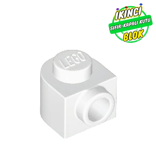 LEGO® Plate 1 x 1 x 2/3 Half Round with Side Stud Beyaz Sıfır
