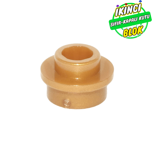 LEGO® 1 x 1 Kavisli Plaka Açık Stud Parlak Altın Sıfır