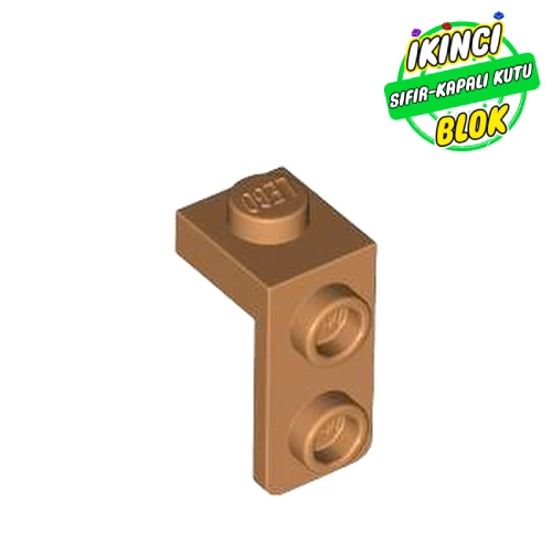 LEGO® Bracket 1 x 1 - 1 x 2 Orta Nugat Sıfır