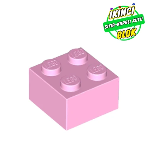 LEGO® Brick 2 x 2 Parlak Pembe Sıfır