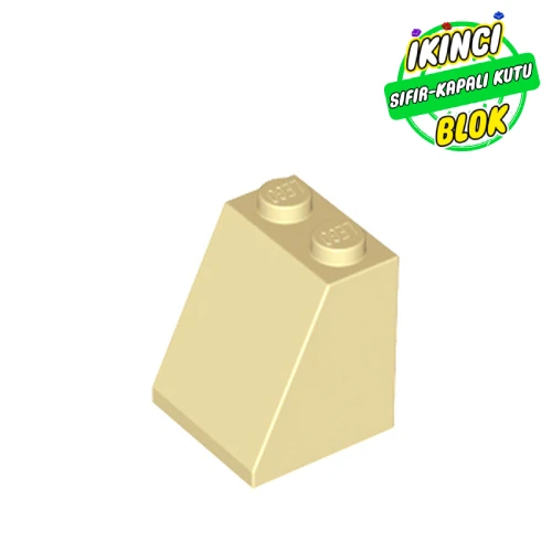 LEGO® Slope 65° 2 x 2 x 2 with Bottom Tube Bej Sıfır