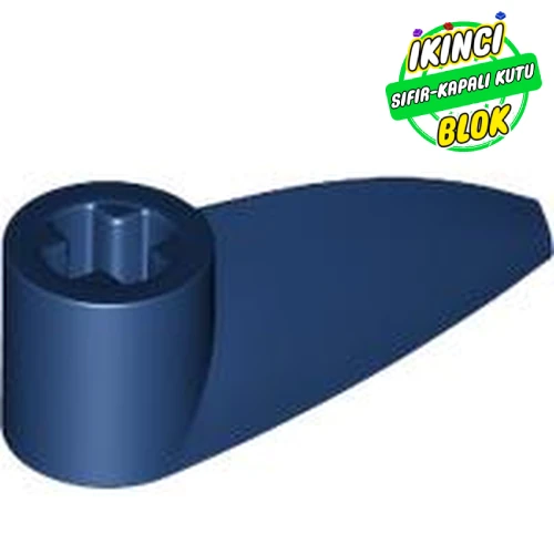 LEGO® Technic Tooth 1 x 3 with Axle Hole [Rounded Underside] Koyu Mavi Sıfır