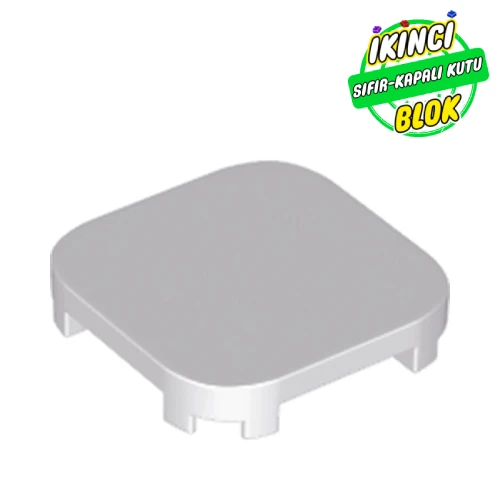 LEGO® Tile Round Corners 4 x 4 x 2/3 Açık Mavimsi Gri Sıfır